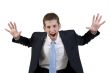 shouting businessman