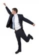posing businessman