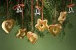Ornaments hanging from branch