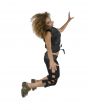 female jumping high