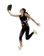 jumping model with hat