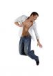 jumping dancer with canal phone