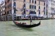 the scenery along the grand canal in venice