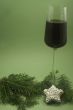 Wine and Christmas cookie