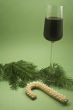 Wine and Christmas cookie