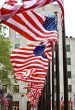 Row of American flags