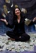 Woman receiving money