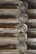 Wall from logs