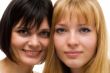 Closeup of a happy young women