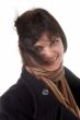 wind. woman in topcoat