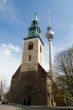 Berlin TV tower and Church