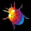 bright lady bug