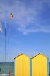 Yellow beach houses