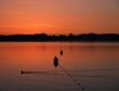Beautiful sunrise at lake Chiemsee, Germany
