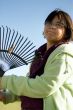 Girl Raking Leaves