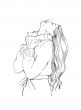 Woman with long hair