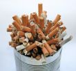 cigarette butt garbage pile