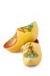 yellow wooden shoes from the netherlands