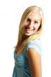 teenage girl sticking out tongue