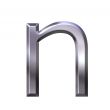 3D Silver Letter n