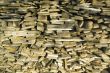 Pile of old firewood background
