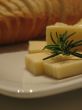 fresh sliced bread and cheese