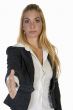 woman offering hand shake