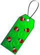 Green Gift tag