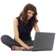 student with laptop