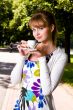 Beautiful young woman and coffee