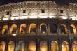 Italy Coliseum in the night close up