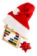 Christmas cap with adding machine