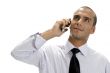 businessman talking on mobile phone