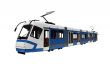tramway over white