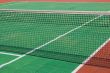 Tennis court with a net