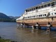 Boat absolete on lake