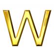 3D Golden Letter w
