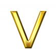 3D Golden Letter v