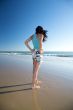 back shoulders woman at the beach