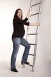 woman with ladder