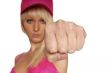 woman with cap