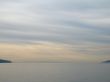 monochromatic sky and ocean