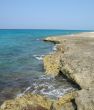cliff over the caribbean ocean