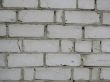 Brick wall of white color