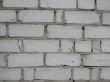 Brick wall of white color