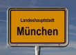 General city sign of Munich, Germany