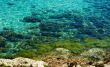 Close-up of Crete sea water