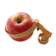 Red apple with measuring tape