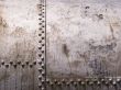 old metal tank with rivets