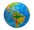 globe, in a center south America
